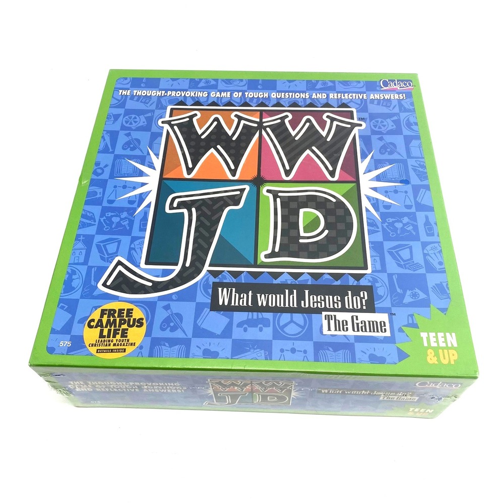 WWJD What Would Jesus Do The Game Cadaco Teen Thought Provoking Questions NEW